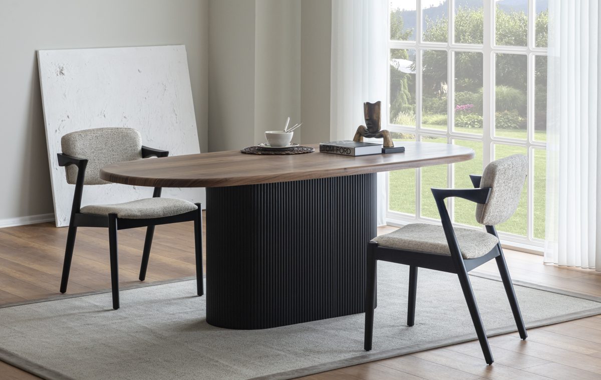 VERA CEVİZ ELİPS Masa - Görsel 1