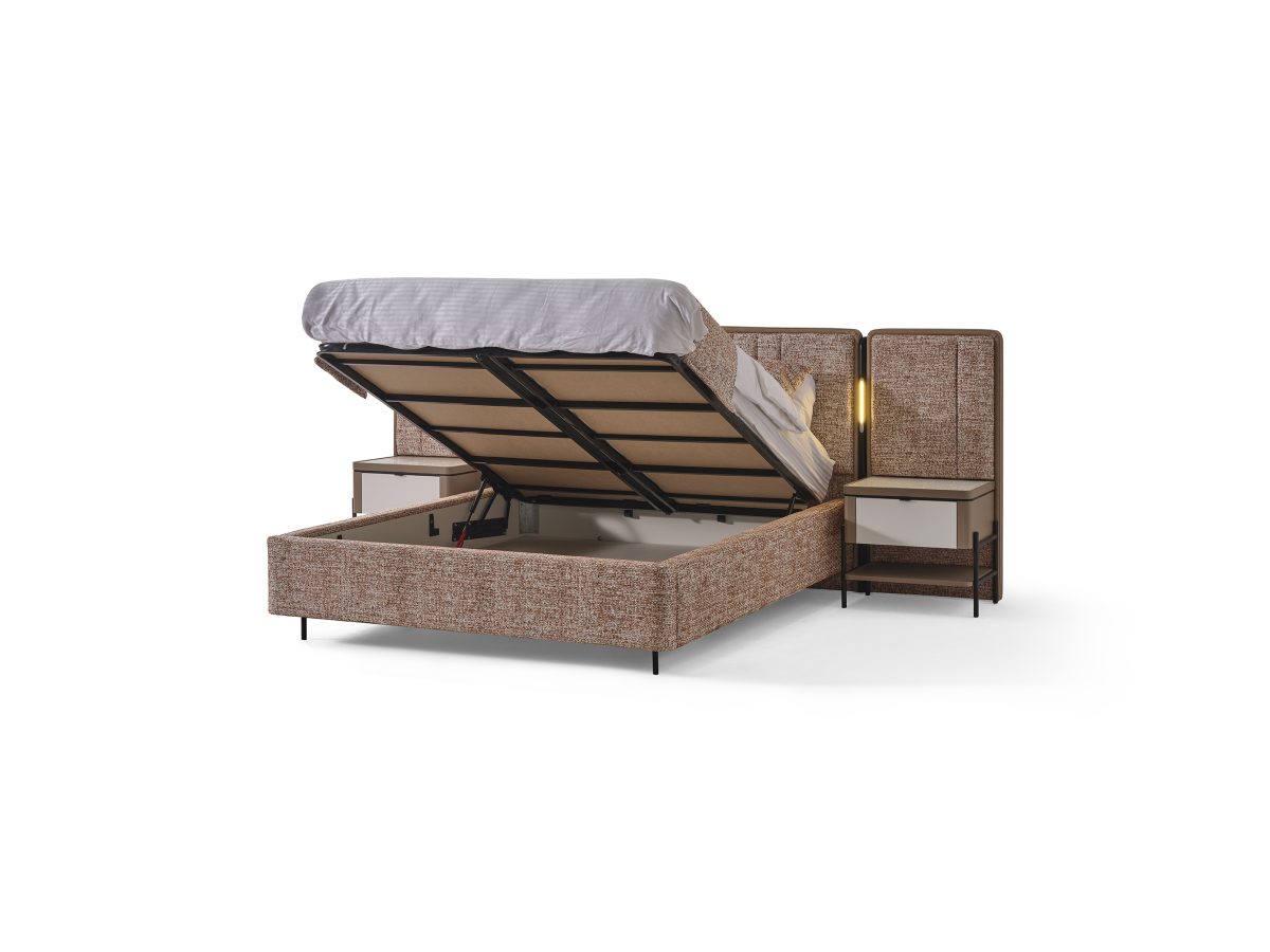 MOKA KİREMİT Köşe Dolaplı Yatak Odası (7 KAPAK) - Görsel 13