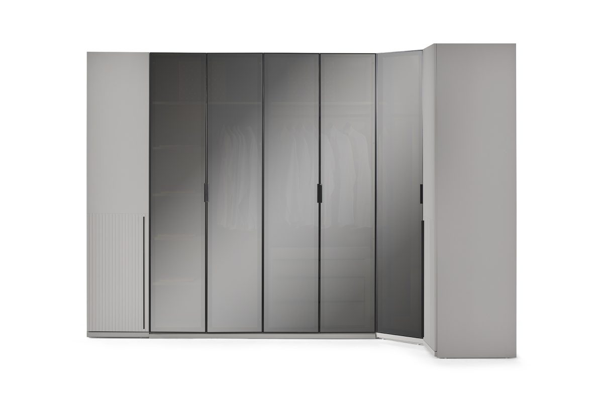 MOKA GRİ Köşe Dolaplı Yatak Odası (7 KAPAK) - Görsel 12