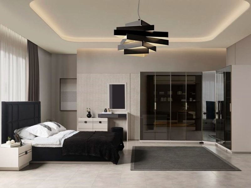 AKRA Köşe Dolaplı Yatak Odası (8 KAPAKLI)